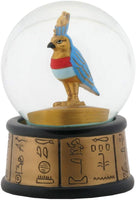 3.5 Inch Cold Cast Resin Egyptian Deity Horus Water Snow Globe