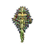 Greenman Face Resin Figurine Wall Plaque