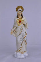 Pacific Giftware The Immaculate Heart of Mary Religious Statue Real Fabric Dress Collectible Figurine 10 Inch Tall