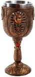 Pacific Giftware Egyptian Pharaoh King Tutankhamun Golden Wine Goblet Stainless Steel Liner 6oz