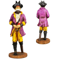 Set of Three Pirate See Hear Speak No Evil Decorative Shelf Sitter Figurines 5.5 inch tall