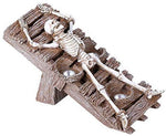 Skeleton Racking Resin Figurine Candle Holder