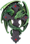 9.06 Inch Woodland Guardian Dragon Wall Plaque Statue Figurine