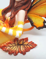 Pacific Giftware Amy Brown Autumn Comfort Cup Fairy Fantasy Art Figurine Collectible 4.75 inch