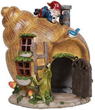 ABZ Brand Snail Shell Gnome House Garden Statue Friendly Frog