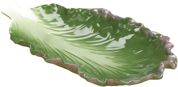 Red Leaf Lettuce Collectible Vegetable Ceramic Pasta Plate