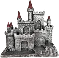 12 pieces of 3 inches Colored Dragons with Medieval Times Castle Display Set