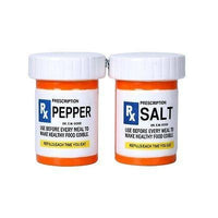 RX Pharmacy Presciption Bottles Ceramic Magnetic Salt and Pepper Shaker Set