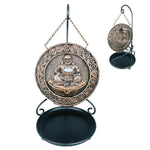 ABZ Brand Sitting Money Happy Buddha Backflow Incense Burner with Stand