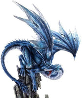Pacific Giftware Large Blue Dragon Protecting The Cove Collectible Figurine 18 Inch