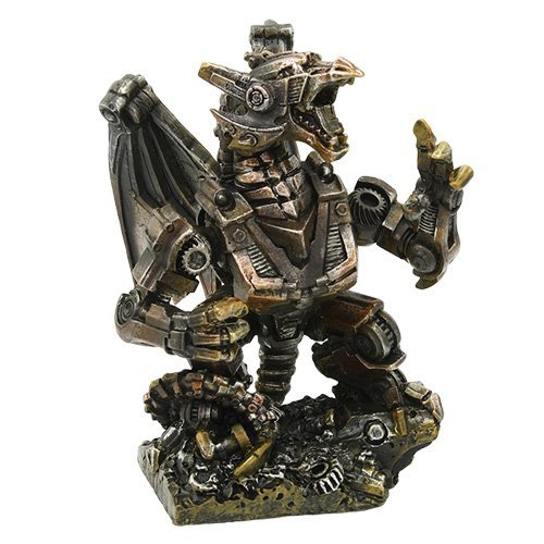 Steampunk Dragon Collectible Statue Made of Polyresin