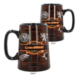 Ceramic Game of Thrones Dragon Mug Tankard  Sigil Rustic Black
