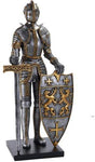 Pacific Giftware Medieval Times King's Royal Guardian Knight in Shining Armor Sword and Shield Statue 22 Inch