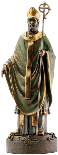 Saint Patrick Bronze Religious Christian Catholic Statue
