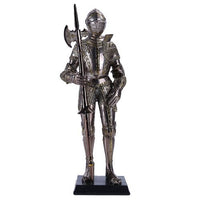 Pacific Giftware 13" Tall Medieval Knight Statue Figurine Suit of Armor with Stand