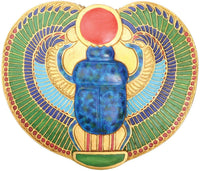 Egyptian Winged Scarab Box Collectible Decoration Container