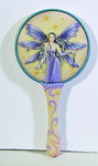 10 Inch Celestiana Fairy Girl Embellished Hand Mirror Figurine