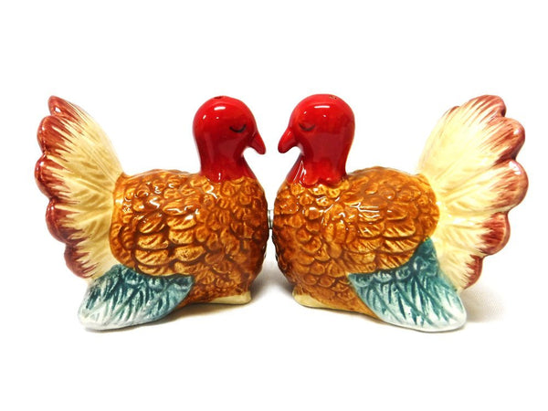 Turkey Magnetic Ceramic Salt & Pepper Shakers by Pacific Trading