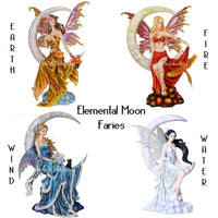 Elemental Moon Fairies By Nene Thomas Collection Faeries Earth, Fire, Wind,...