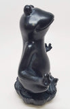PTC 6 Inch Meditation Frog Relaxed Buddhist Resin Statue Figurine