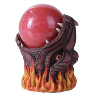 Dragon Purple Sandstorm Battery Operated Ball Figurine Made of Polyresin