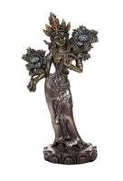 Pacific Giftware Green Tara Buddhist Figurine Syamatara Bodhisattva Jetsun Dolma Figurine 8 inch Tall Cast Bronze Finish