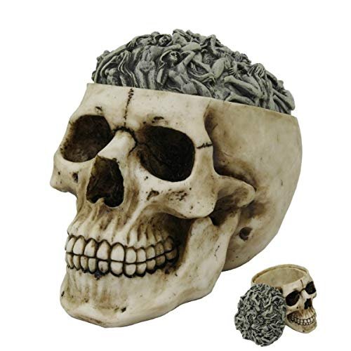 Pacific Giftware PT Erotica Morphing Body Top Skull Box Container Home Tabletop Decorative Resin Figurine