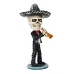 Pacific Trading Skeleton Mariachi Trumpet Player Day of The Dead Bobblehead Toy