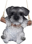 ABZ Brand Loving Cute Animal Pet Puppy Kitten Hanging Collectible Figurine Statue (Schnauzer)