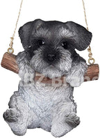 ABZ Brand Loving Cute Animal Pet Puppy Kitten Hanging Collectible Figurine Statue (Schnauzer)