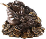 Pacific Giftware Feng Shui Chan Chu Bronze Money Frog Coin Toad Prosperity Home Decoration Gift