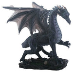 YTC Summit International Medium Black Midnight Dragon Figurine Statue Fairy Tale Fantasy Mythical New