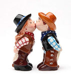 Cowboy and CowgirlMagnetic Ceremic Salt and Pepper Shakers