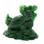 Feng Shui Jade Turtle Statue Money Fengshui Coins