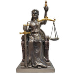 Seated Lady Justice Scales of Justice La Justicia Statue Lawyer Attorney Judge