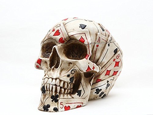 Poker Skull Stash Box / Container Playing Cards