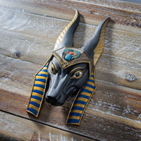 PACIFIC GIFTWARE Anubis Jackal Headed God of Underworld Wall Plaque 10 Inches Sculptural Wall Decorative Accent