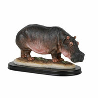 PACIFIC GIFTWARE Realistic African Hippopotamus Hippo Resin Figurine Statue