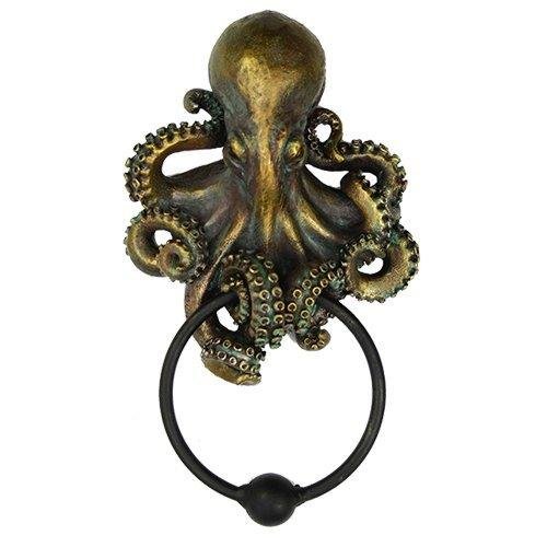 Deep Ocean Creature Octopus Kraken Warrior Decorative Resin Door Knocker Figurine