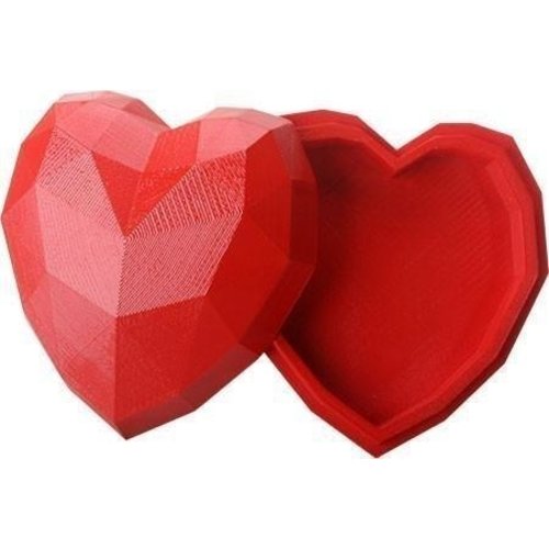 SUMMIT COLLECTION Small Red Heart Figurine Box