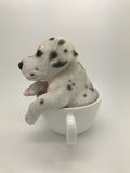 PACIFIC GIFTWARE Adorable Teacup Pet Pals Puppy Collectible Figurine 5.75 Inches -Dalmatian