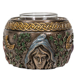 PACIFIC GIFTWARE Triple Goddess Maiden Expectant Mother and Crone Pagan Decorative Candle Tealight Holder