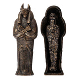 BOTEGA EXCLUSIVE Ancient Egyptian Mummification Mummy Cases Coffins Sarcophagus with Mummy (Anubis)