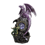 PACIFIC GIFTWARE Dual Dragon on Rock with LED Light