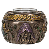 PACIFIC GIFTWARE Triple Goddess Maiden Expectant Mother and Crone Pagan Decorative Candle Tealight Holder