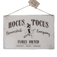 HOCUS POCUS METAL HANGING SIGN