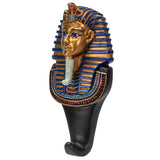 PACIFIC GIFTWARE Ancient Egyptian Pharaoh King Tut Tutankhamun Resin Sculpture Figurine Wall Hook Hanger