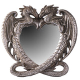 ALCHEMY ENGLAND DESIGN Dual Dragon's Heart Figurine Mirror