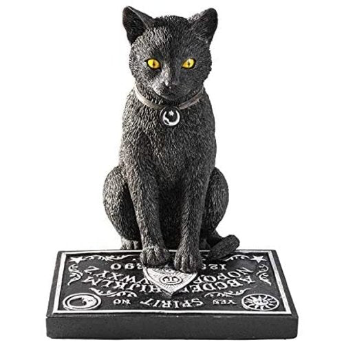 PACIFIC GIFTWARE Black Cat with Spirit Board Ouija Figurine Statue Home Decor