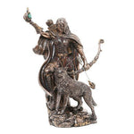 PACIFIC GIFTWARE Skadi Warrior with Bow and Arrow and Wolf Resin Statue Figurine